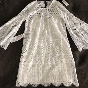 BCBG Max Azria white lace dress. Size XS. NWT